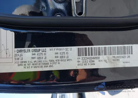 2013 Dodge Charger Sxt from USA, damaged, VIN 2C3CDXHG3DH609939